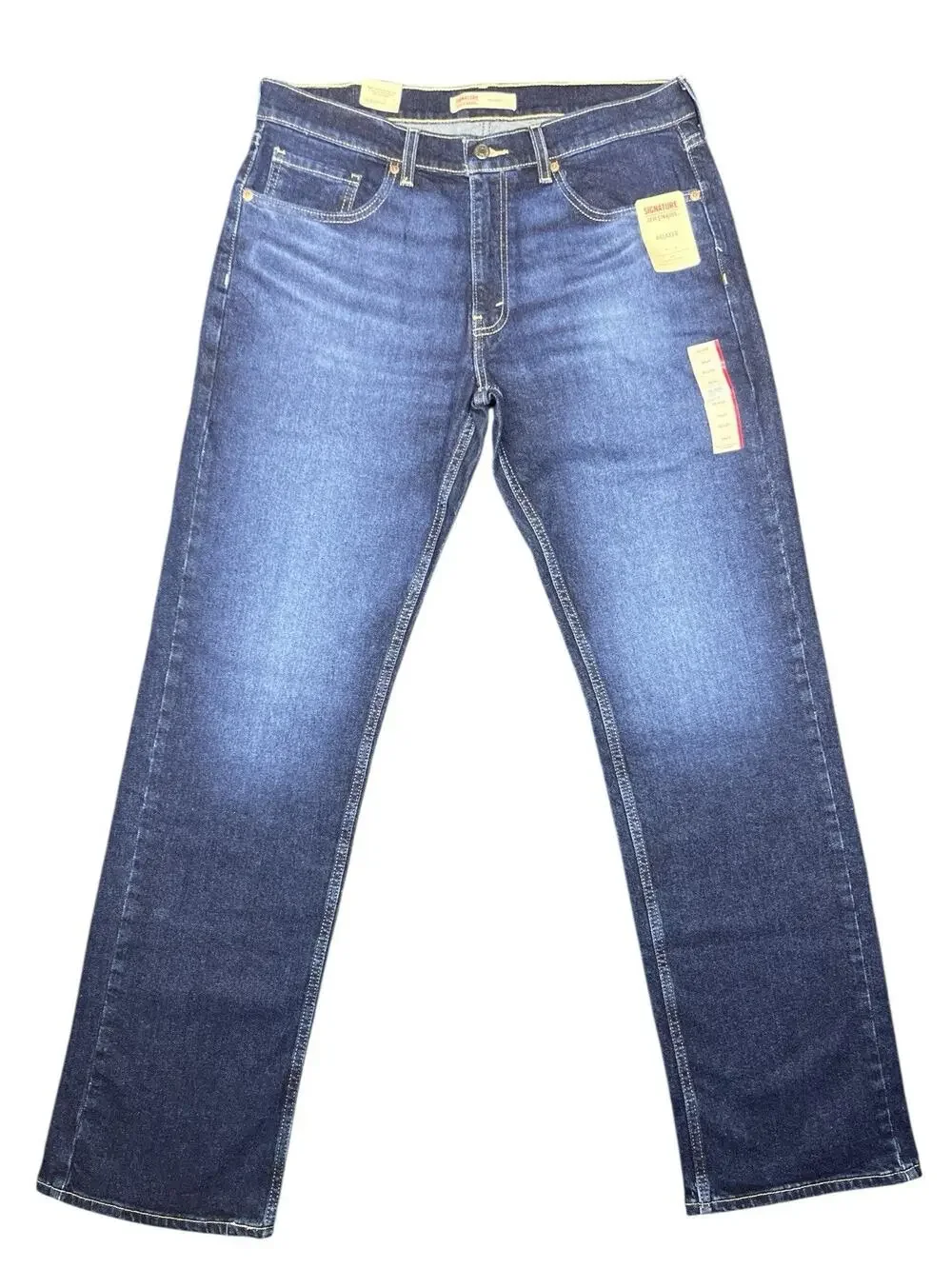 Levi’s Signature Relaxed Fit Flex Jeans 34x34 Blue Denim Men’s